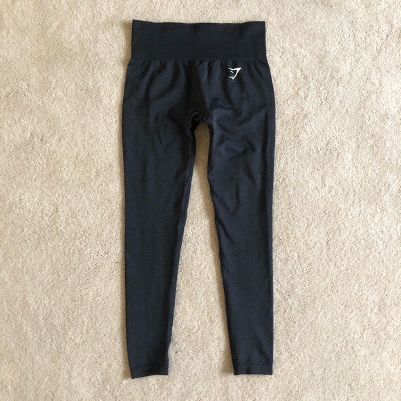 Gymshark Black Seamless Tight Leggings size Small - Picture 1 of 9